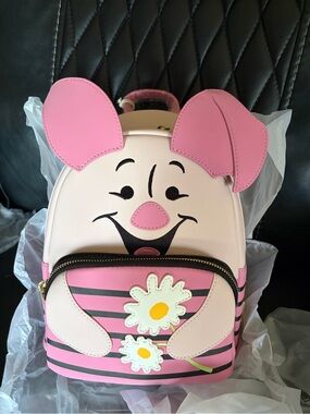 Loungefly Pink Piglet Daisy Mini Backpack